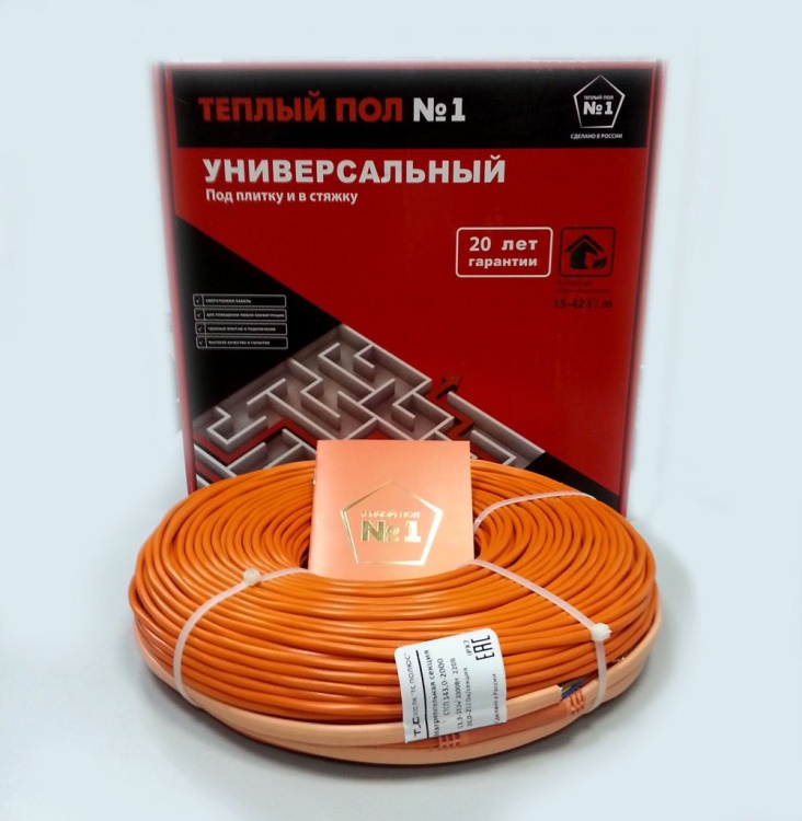 Нагревательная секция  "Теплый пол №1" СТСП-42,8-600