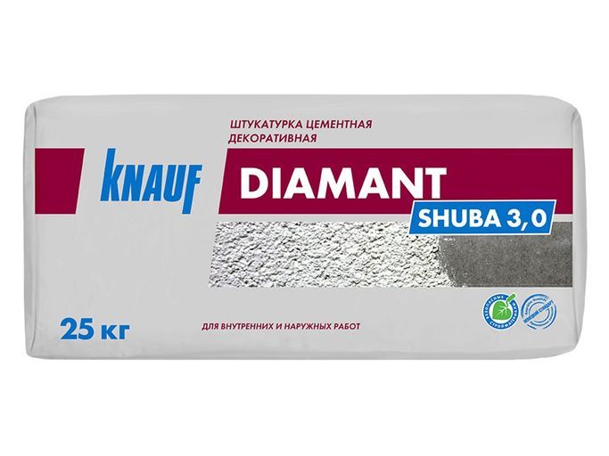 Кнауф Штукатурка декоративная Диамант Короед 2,5 мм 25 кг