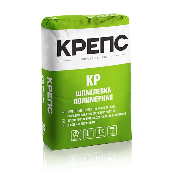 Крепс КР шпаклевка финишная белая 20 кг (56 шт)