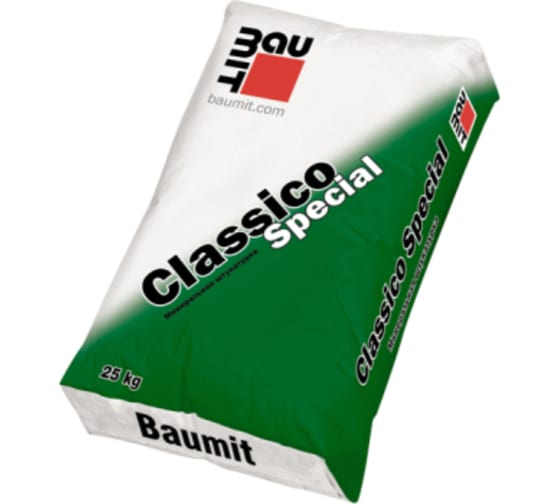 Baumit Минеральная штукатурка Classico Special K 2.0 фактура "шуба", серая 25кг/42 под